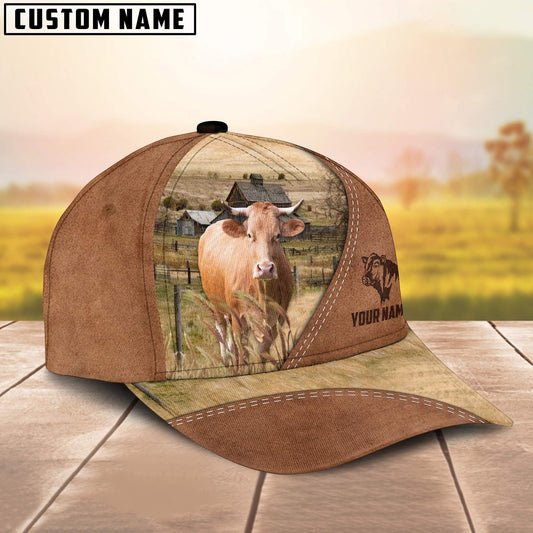 Uni Gelbvieh Customized Name Brown Cap