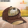 Uni Sheep On The Farm Customized Name Leather Pattern Cap