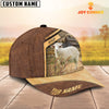 Uni Sheep Customized Name Brown Farm Cap