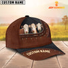 Uni Hereford Happiness Zipper Pattern Customized Name Cap