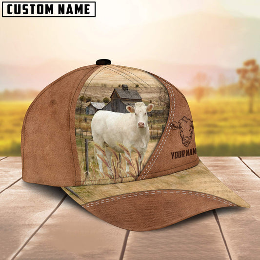 Uni Charolais Customized Name Brown Cap