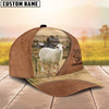 Uni Sheep Customized Name Brown Cap