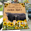 Uni Black Angus Custom Name - Always Stay Humble and Kind Blanket