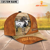 Uni Custom Name Corriente Leather Pattern Cap