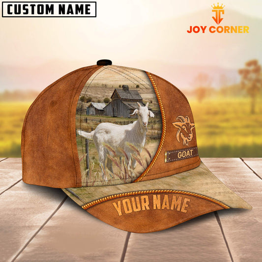 Uni Custom Name Goat Leather Pattern Cap