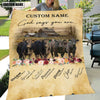 God Says You Are - Uni Personalized Name Black Angus Blanket