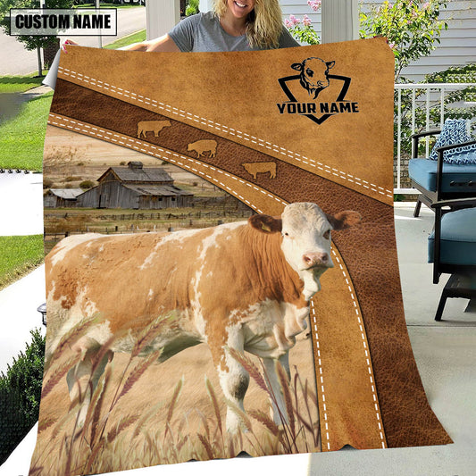 Uni Simmental Custom Name Blanket Collection