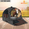 Uni Hereford Customized Name US Flag Net Cap