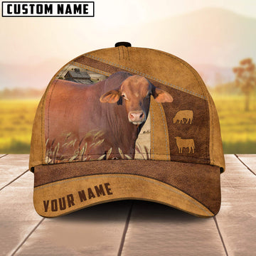 Uni Red Brangus Custom Name Cap