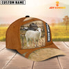 Uni Sheep Customized Name Brown Cap