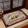 Uni Sheep Faith Family Farming Custom Name Doormat