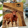 Uni Red Angus Custom Name Blanket Collection