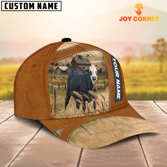 Uni Black Baldy Customized Name Brown Cap