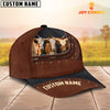 Uni Texas Longhorn Happiness Zipper Pattern Customized Name Cap
