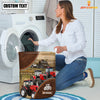Uni Red Tractor Custom Name Laundry Basket