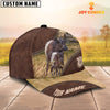 Uni Belted Galloway On The Farm Customized Name 3D Brown Cap