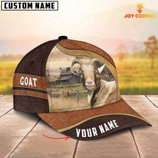 Uni Goat Happy Face Customized Name Cap