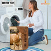 Uni Limousin Brown Farm Custom Name Laundry Basket