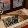 Uni Lowline Personalized - Welcome Brown Doormat