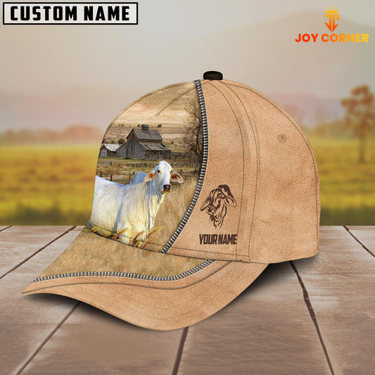 Uni Brahman Farming Light Brown Customized Name Cap