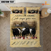 Uni Belted Galloway God Says You Are Custom Name Bedding Set