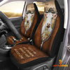 Uni Charolais Zipper Leather Pattern Car Seat Covers Universal Fit (2Pcs)