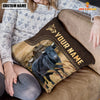 Uni Dexter Custom Name Leather Pattern Pillow Case