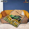 Uni Farm Tractor Custom Name - Always Stay Humble and Kind Blanket