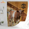 Uni Custom Name Shorthorn Pattern Shower Curtain