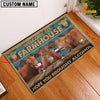 Uni Red Angus Hope You Bought Alcohol Custom Name Doormat