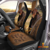 Uni Beefmaster Customized Name Leather Pattern Car Seat Covers (2Pcs)