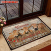 Uni Fleckvieh Custom Name - Home To Where The Herd Is FarmHouse Doormat