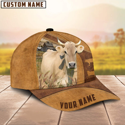 Uni Custom Name Braunvieh Cattle Cap