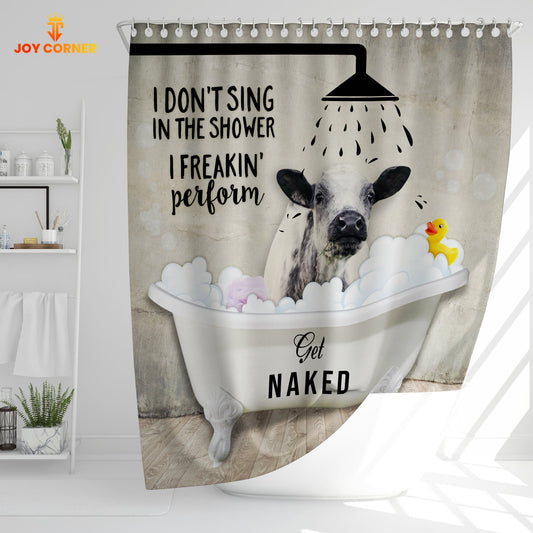 Uni Speckle Park I Don't Sing In The Shower 3D Shower Curtain