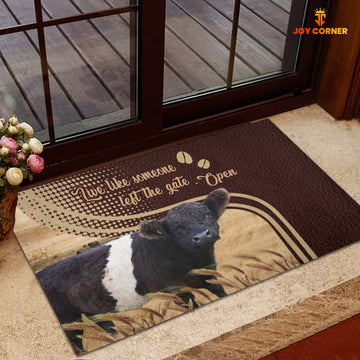 Uni Belted Galloway Live Like Someone Left The Gate Open Doormat