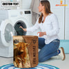 Uni Highland Brown Farm Custom Name Laundry Basket