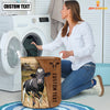 Uni Holstein Brown Farm Custom Name Laundry Basket