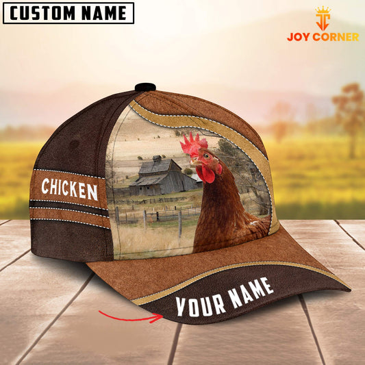 Uni Chicken Happy Face Customized Name Cap