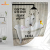 Uni White Horse I Don't Sing In The Shower 3D Shower Curtain