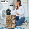 Uni Sheep Barn Custom Name Laundry Basket