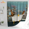 Uni Jersey Taking Shower Under The Sea 3D Shower Curtain