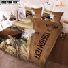 Uni Custom Name Hereford Cattle Brown Bedding Set