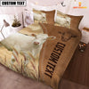 Uni Custom Name Charolais Cattle Brown Bedding Set