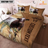 Uni Custom Name Shorthorn Cattle Brown Bedding Set