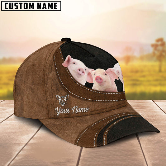 Uni Pig Happiness Customized Name Cap