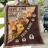 Uni Personalized Limousin Live Like Someone Left The Gate Open Blanket