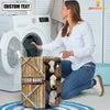 Uni Black Baldy Barn Custom Name Laundry Basket