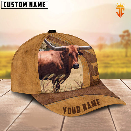 Uni Custom Name Texas Longhorn  Cattle Cap