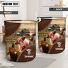 Uni Shorthorn Cow Custom Name Laundry Basket