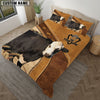Uni Black Hereford Cattle Customized Bedding set